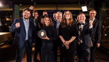 The Enapter team receiving their award